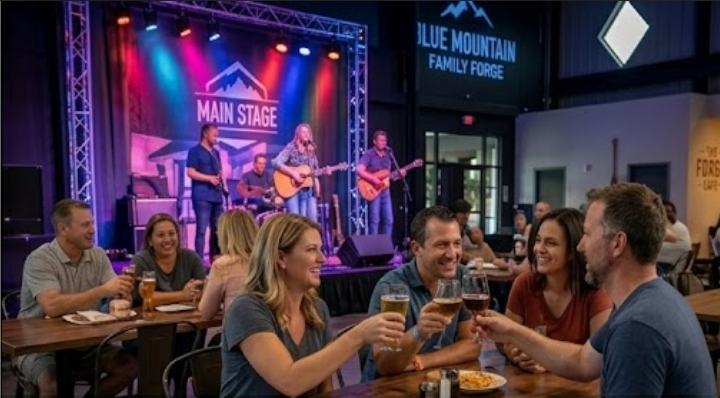 Live music on the main stage
